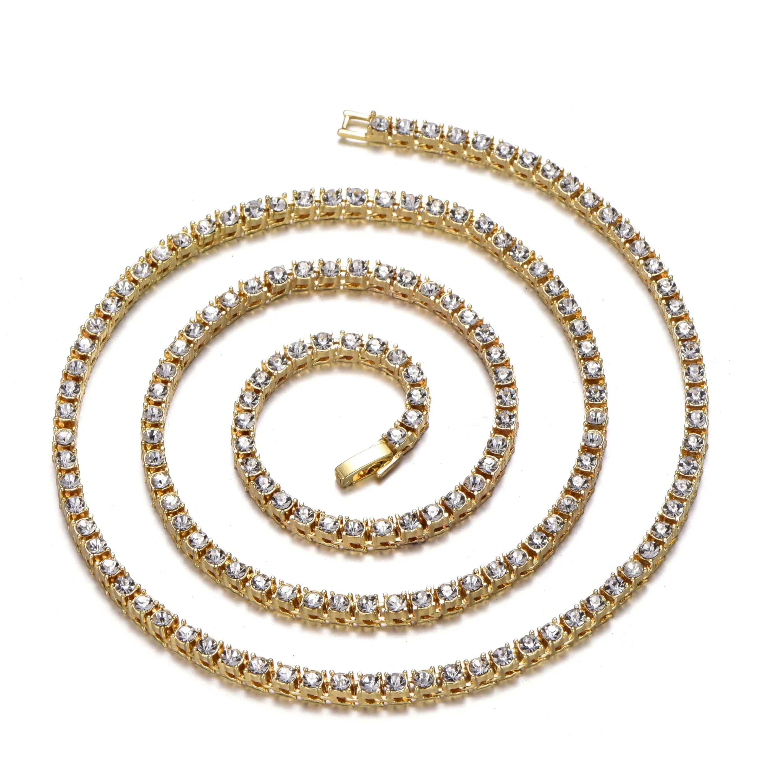 New Classical 4MM Tennis Chain Iced Out Necklace - Image 7