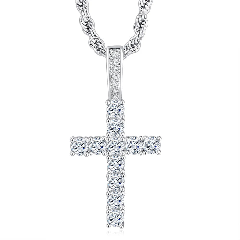 Hip Hop Cross Pendant Necklace - Image 7