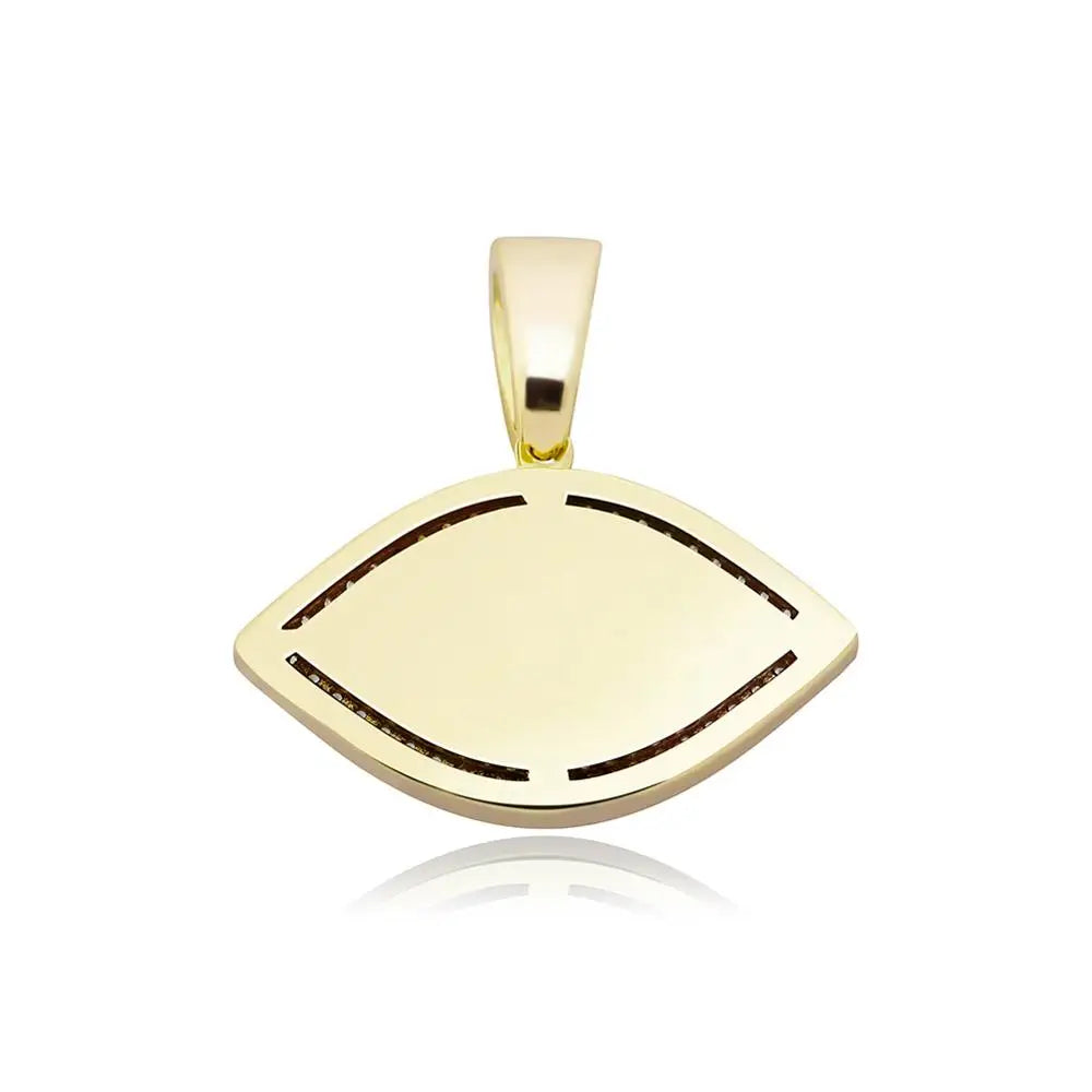 TOPGRILLZ Evil Eye Pendant Necklace – Iced Out Cubic Zirconia Hip Hop Fashion Jewelry for Men & Women - Image 5