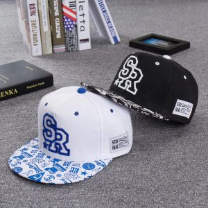2024 SR Embroidered Baseball Cap – Unisex Flat-Brim Snapback for Hip Hop & Outdoor Style