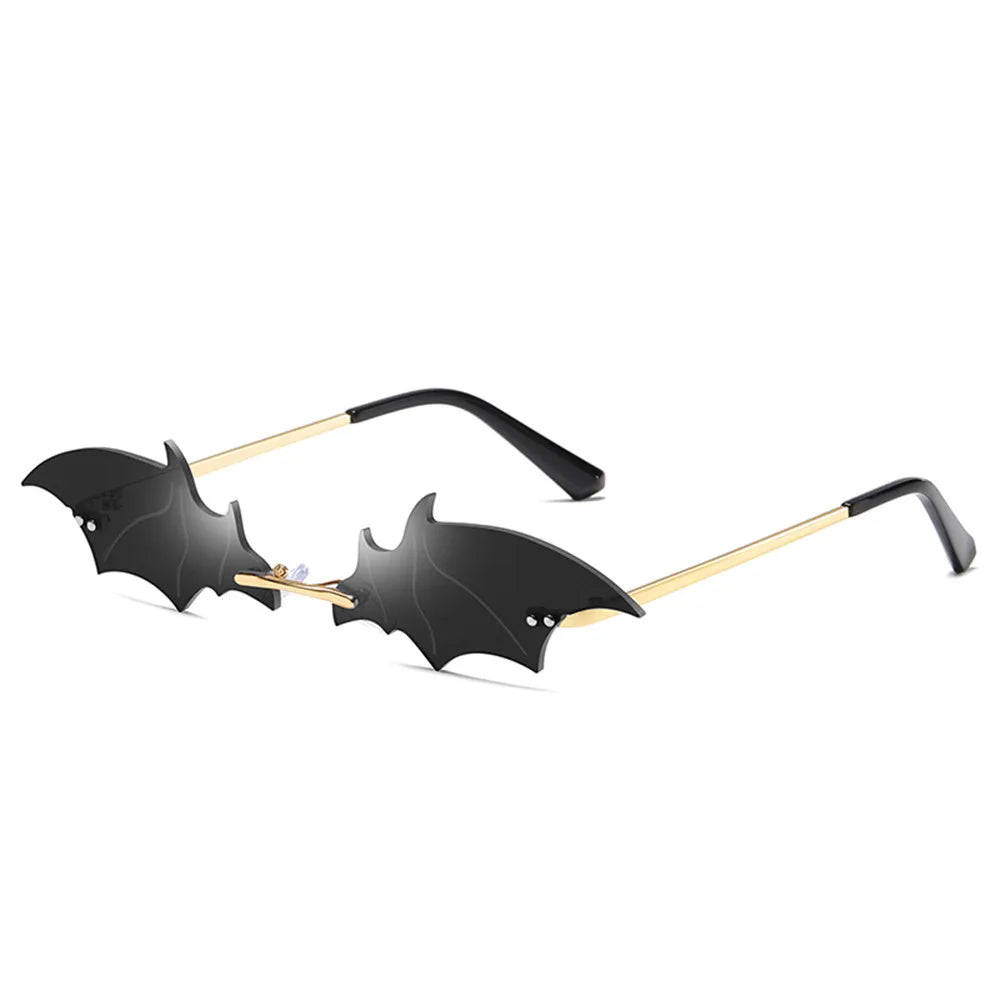 Bat-Shaped Rimless Sunglasses – Unisex Retro Streetwear Eyewear with UV400 Protection - Image 15