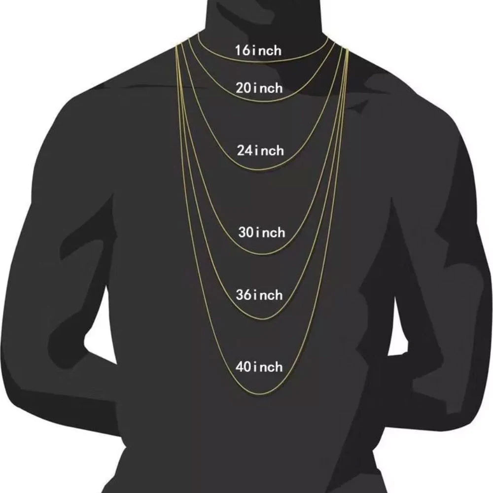 Men & Women Shiny Cross Pendant Necklace with Miami Cuban Chain Link - Image 5