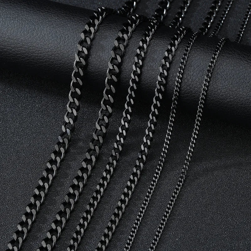 Basic Punk Stainless Steel Curb Cuban Necklaces - Image 7