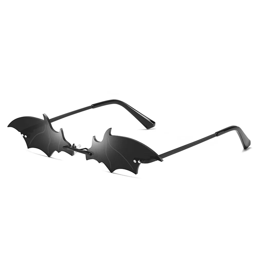 Bat-Shaped Rimless Sunglasses – Unisex Retro Streetwear Eyewear with UV400 Protection - Image 9