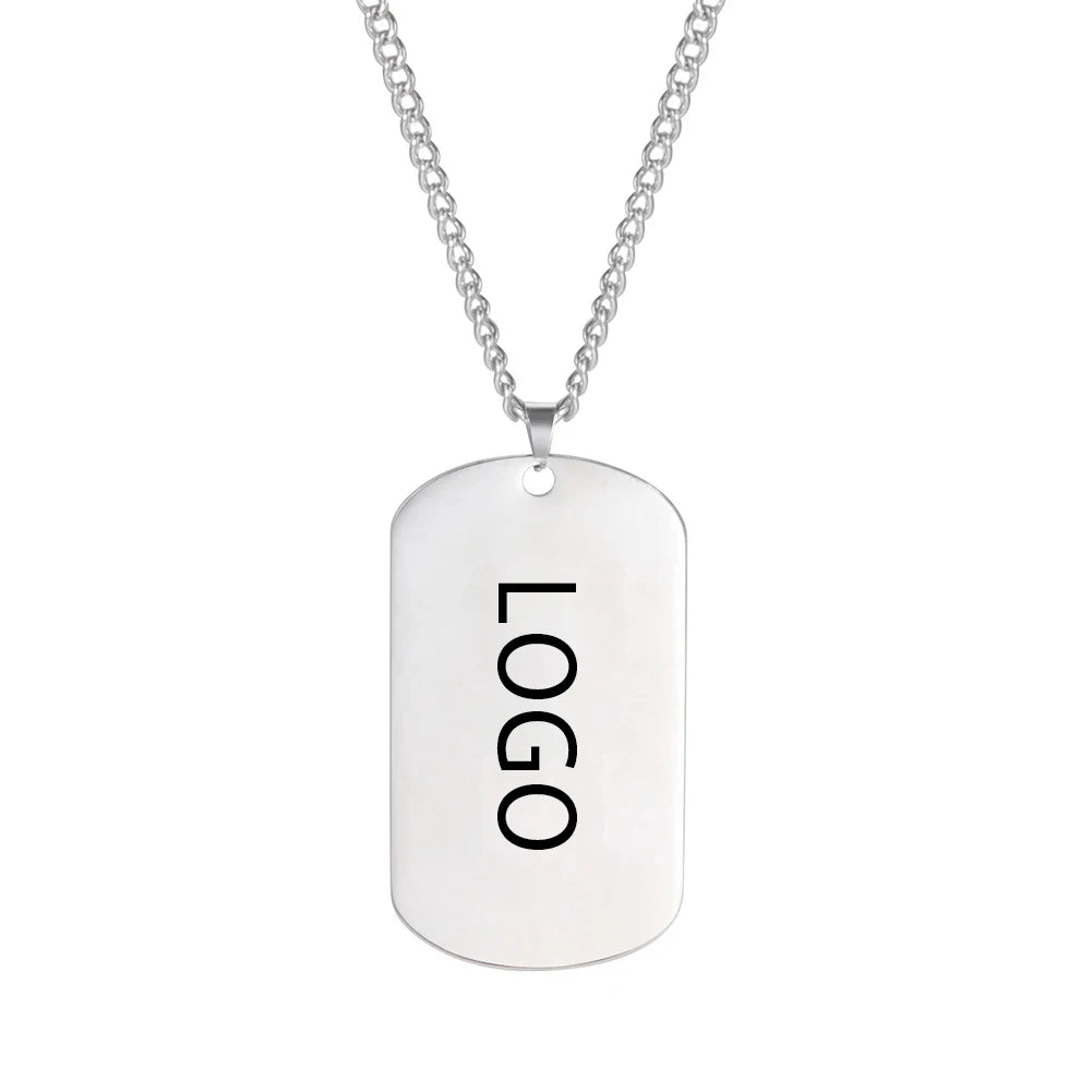 Personalized Military Dog Tag Necklace – Custom Stainless Steel Soldier Bar Chain for Men - Image 13