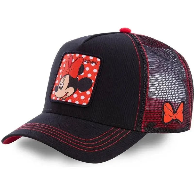 High-Quality Disney Style Cartoon Snapback – Unisex Cotton Baseball Cap with Mesh Back - Image 5