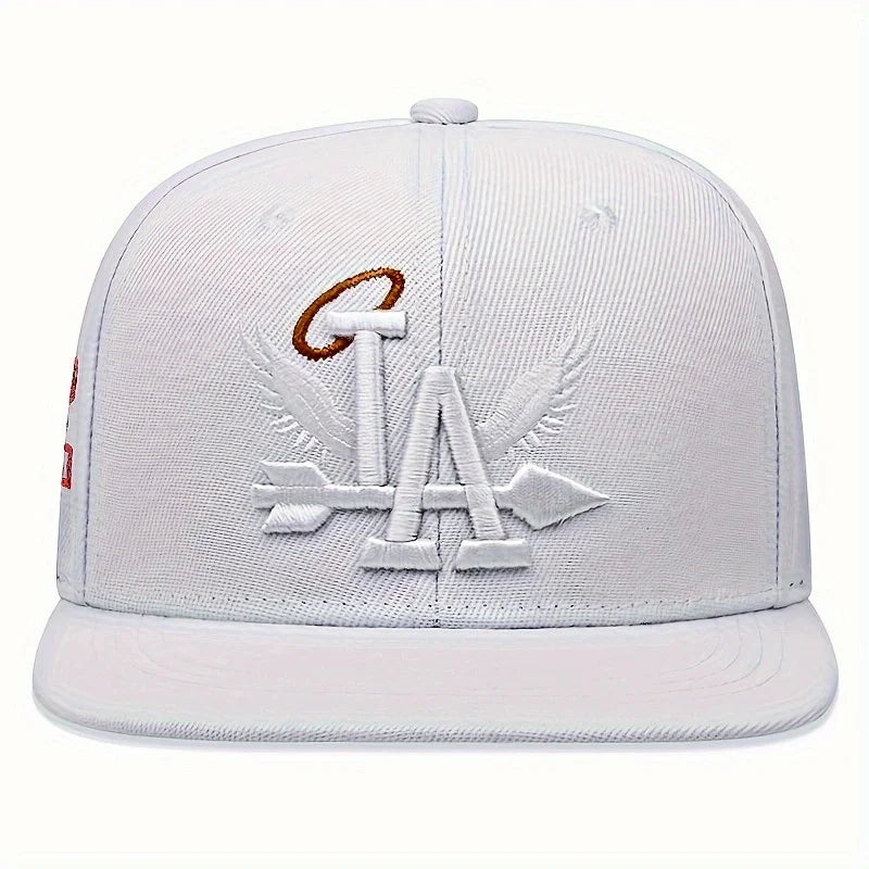 LA Angel Wings Embroidered Baseball Cap – Unisex Snapback Hat for Outdoor & Hip Hop Style - Image 4