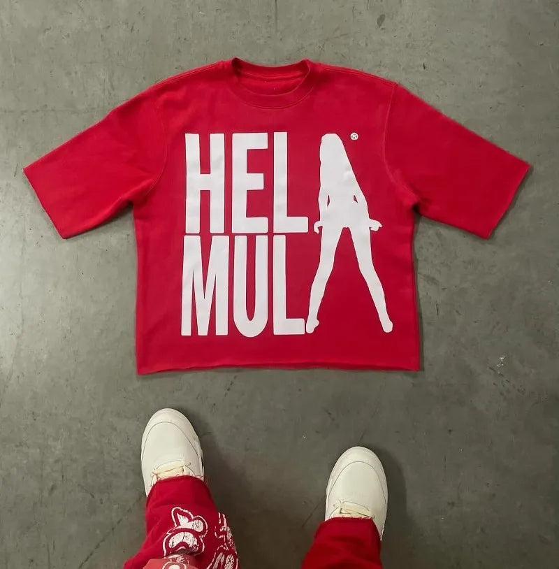 Summer Trendy Brand Pattern Printed T-Shirt – Oversized Y2K Streetwear Tee for Women - Image 3