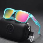 KDEAM Polarized Square Sunglasses – Unisex Outdoor UV400 Shades with Zipper Case