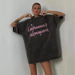 Vintage Plus Size Letter Print T-Shirt – Oversized Streetwear Tee (Up to 3XL)