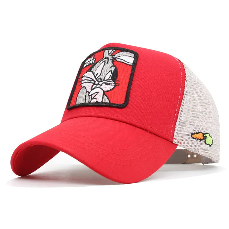 Anime Cartoon Baseball Cap – Duck Embroidered Mesh Snapback Hat for Men & Women - Image 10