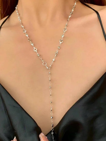 Bohemian Crystal Y-Shaped Tassel Necklace – Vintage Butterfly Chain for Women - Image 12