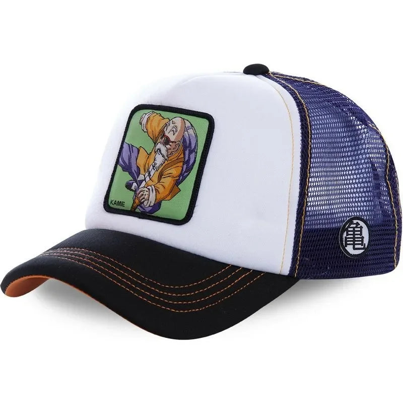 Dragon Ball Goku & Buu Embroidered Cap – Adjustable Trucker Mesh Hat for Men - Image 10