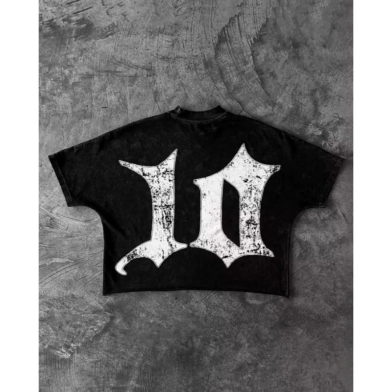 Y2K Harajuku Graphic Print T-Shirt – Gothic Hip-Hop Streetwear Tee for Men & Women - Image 2