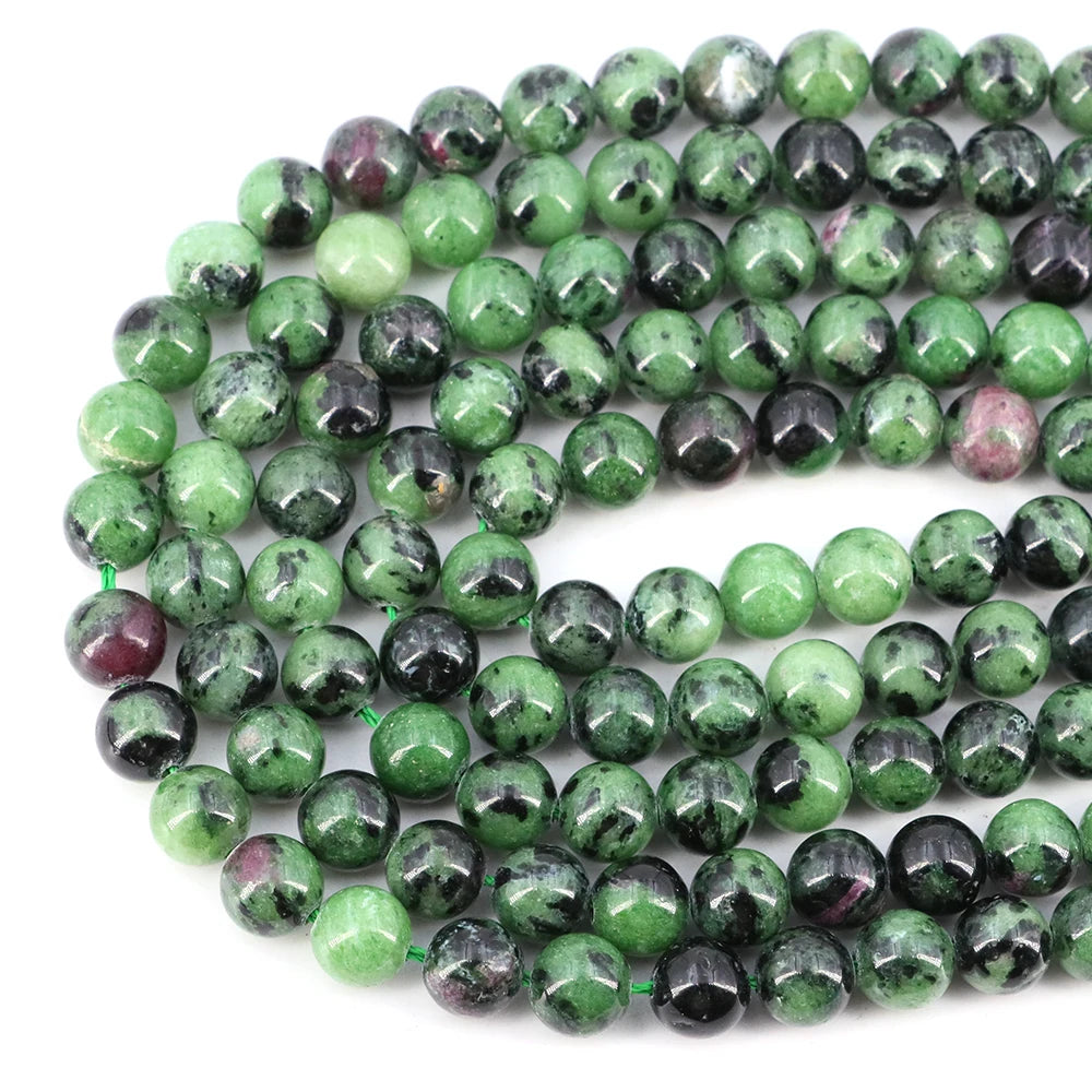 Natural Black Larvikite Labradorite Round Beads – Loose Stone Strand for DIY Jewelry Making - Image 41