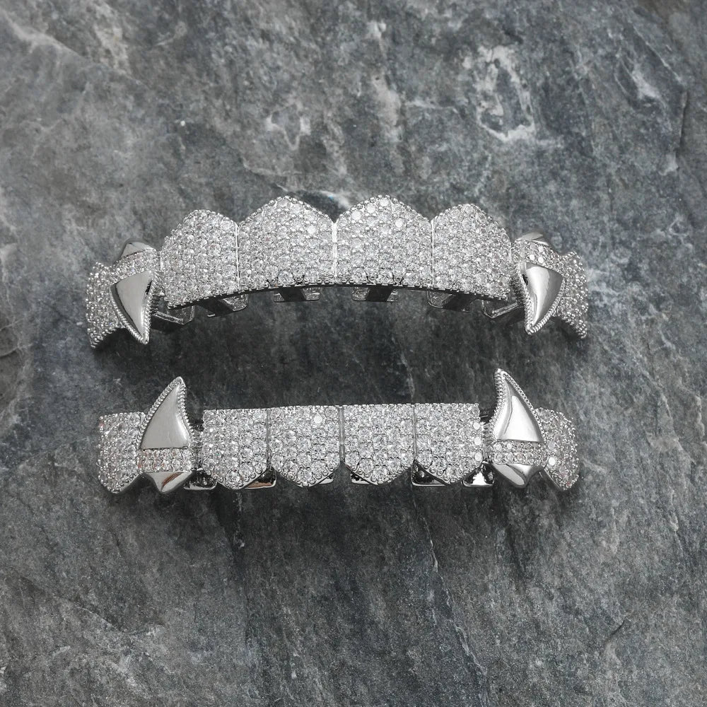 Htpwe Hip Hop Full CZ Teeth Grillz - Image 5