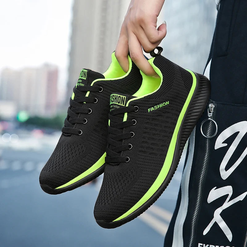 Men’s Knit Running Sneakers – Lightweight Casual Athletic Walking Shoes - Image 5