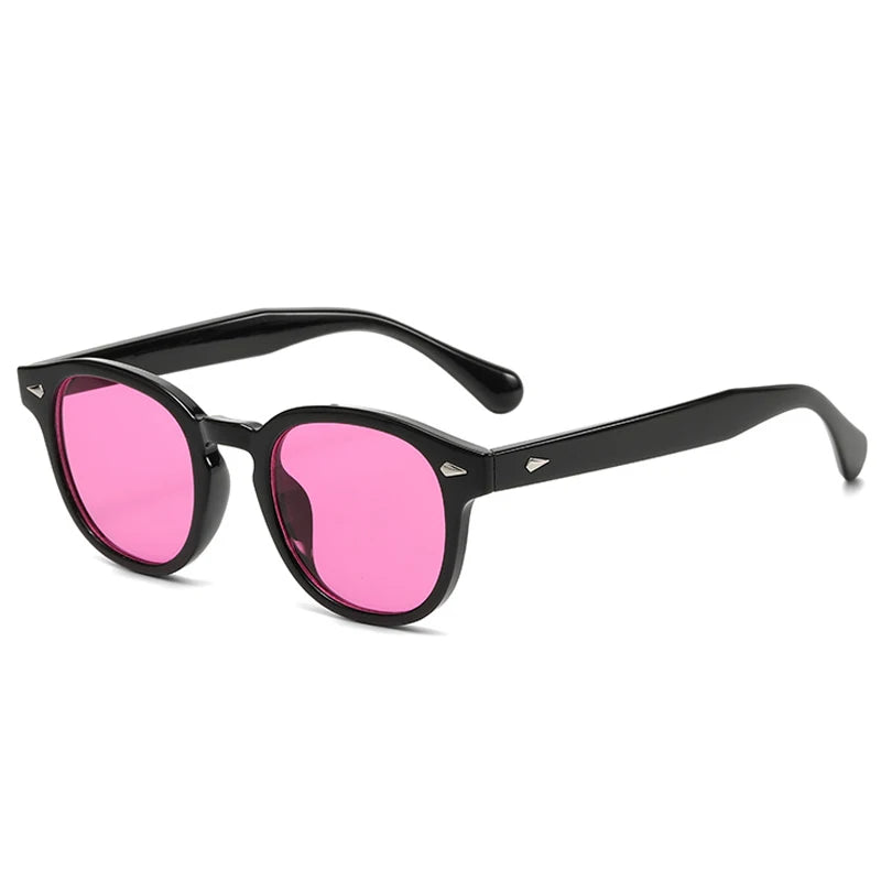 JNPCXI Retro Round Sunglasses – Punk-Inspired UV400 Shades with Rivet Details for Men & Women - Image 30
