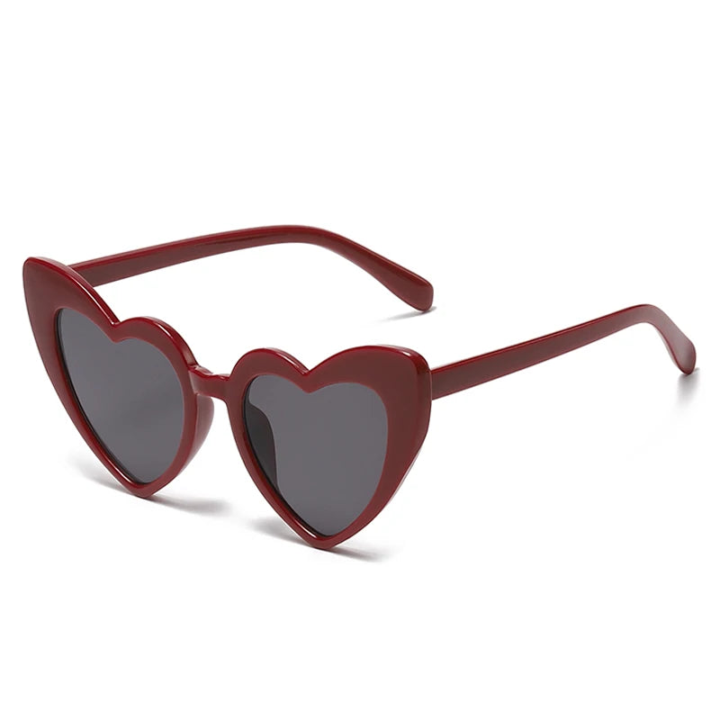 Heart-Shaped Cat Eye Sunglasses – Retro Oversized Eyewear for Women & Men - Image 8