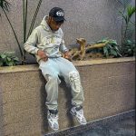 Retro logo pattern printed casual sweatshirt hip-hop gothic couple sportswear set high street trendy and fashionable loose set