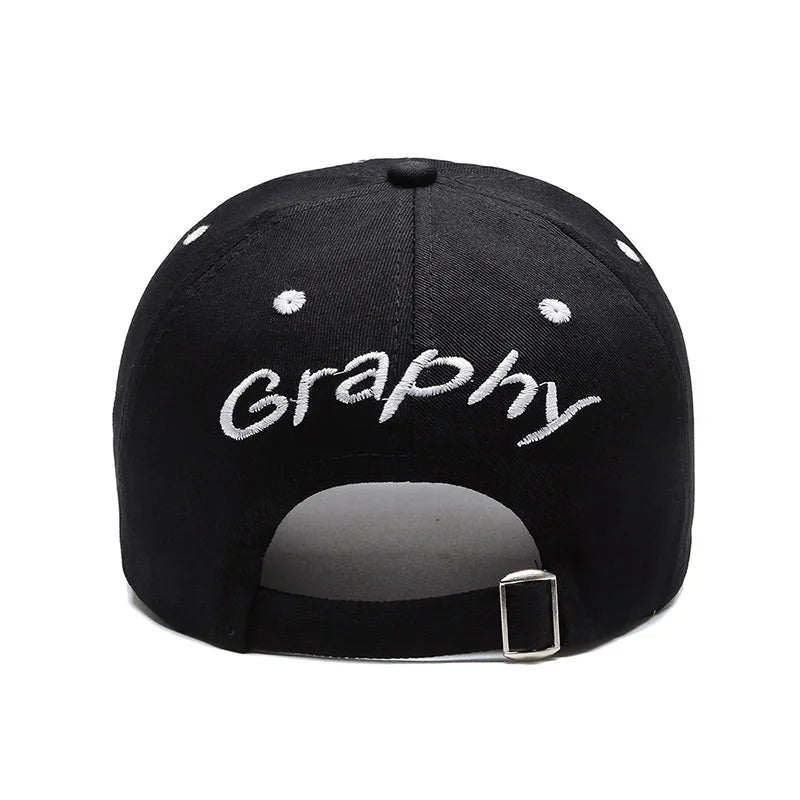 Korean Style Letter Embroidered Baseball Cap – Men’s Hip Hop Snapback for Summer & Street Fashion - Image 2