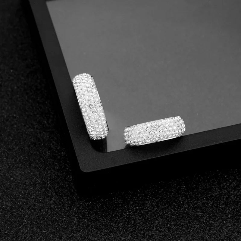 Luxury Iced Out Titanium Steel Chunky Ring – Korea Style Fashion Jewelry for Men, Women & Couples - Image 6