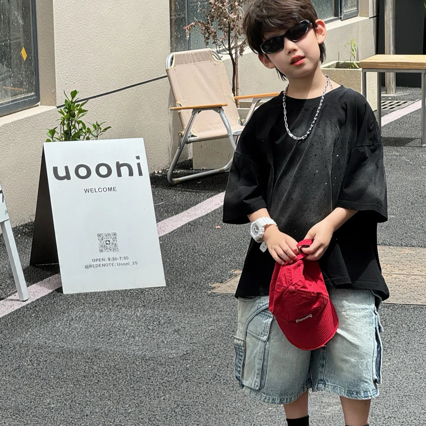 Summer Korean Kids Boys Shorts Children Boys Big Side Pockets Cargo Denim Shorts Loose Elastic Waist Young Teenager Boys Jeans - Image 5