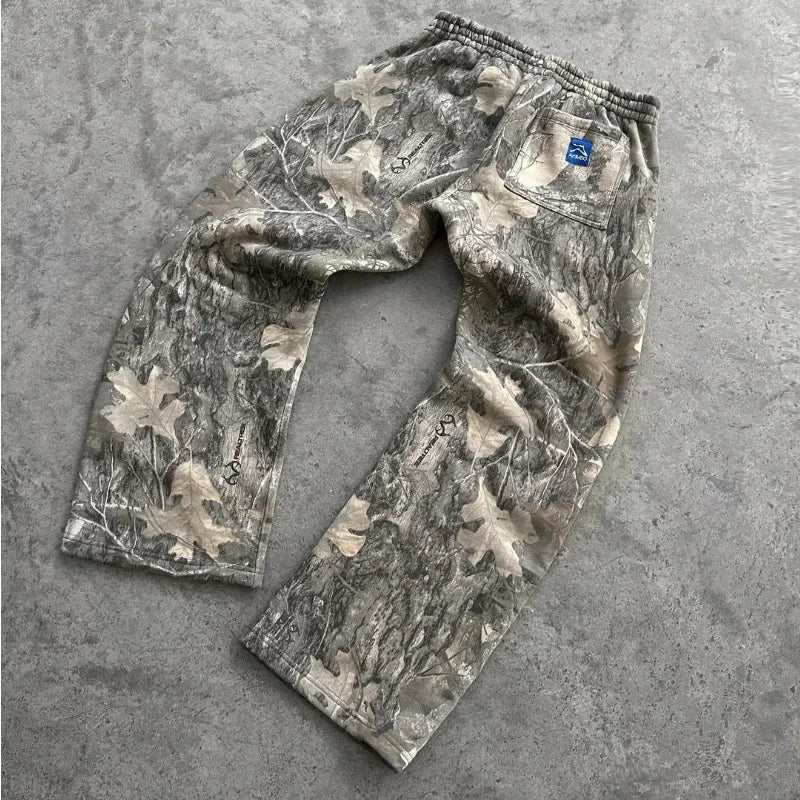 Y2K Camouflage Baggy Sweatpants – Harajuku Vintage Wide-Leg Streetwear Pants for Men & Women - Image 7