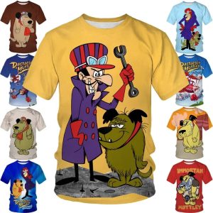 Summer Cartoon Character 3D Print T-Shirt – Unisex Hip-Hop Streetwear Tee for Men & Women
