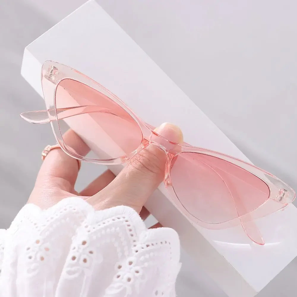 Vintage Cat Eye Sunglasses – Small Frame UV400 Retro Eyewear for Women - Image 15