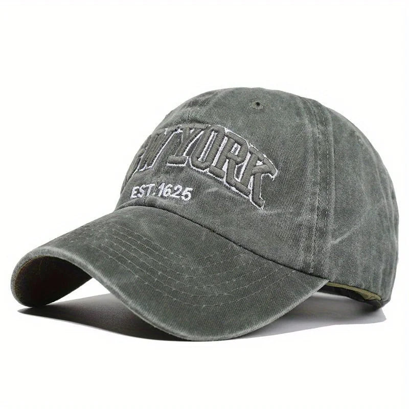 NEW YORK Embroidered Baseball Cap – Fashionable Washed Snapback Hat for Outdoor & Casual Wear - Image 10