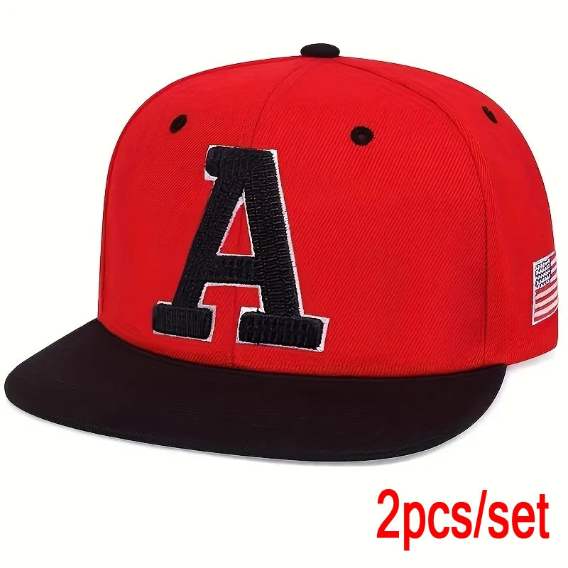 A Letter Embroidered Baseball Cap – Men’s Cotton Snapback Hat for Hip Hop & Outdoor Style - Image 7