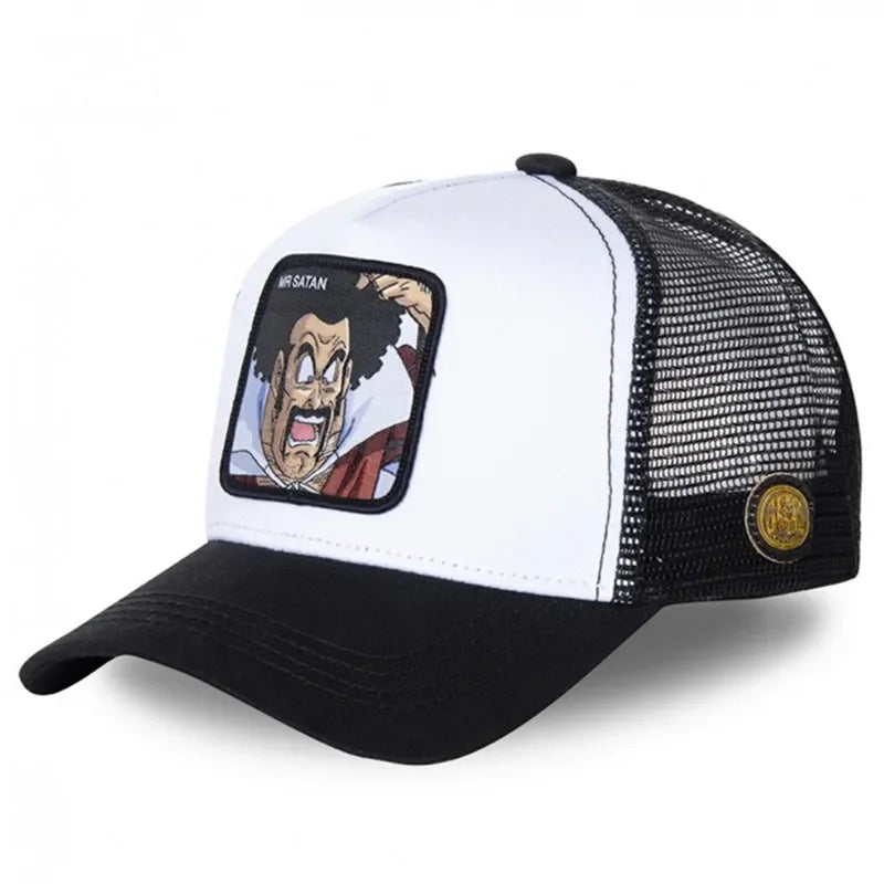 Dragon Ball Goku & Buu Embroidered Cap – Adjustable Trucker Mesh Hat for Men - Image 5