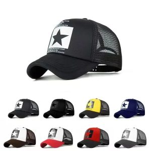 Fashion Spring Baseball Cap Snapback Mesh Hats – Hip Hop Outdoor Casual Sun Caps for Men & Women